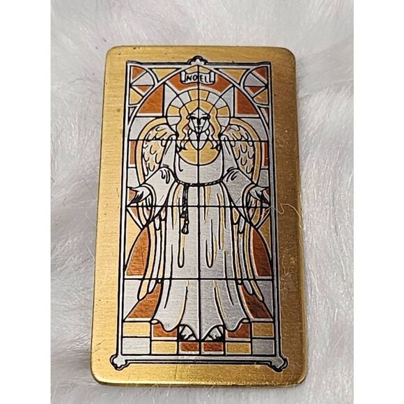 Vintage Reed and Barton Damascece Christmas 1st Annual Edition Brooch - Picture 1 of 4